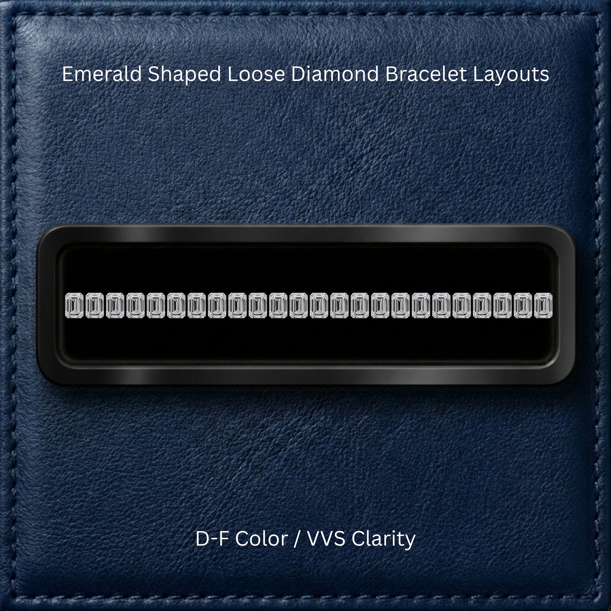 EMERALD Loose Diamond Bracelet Layout