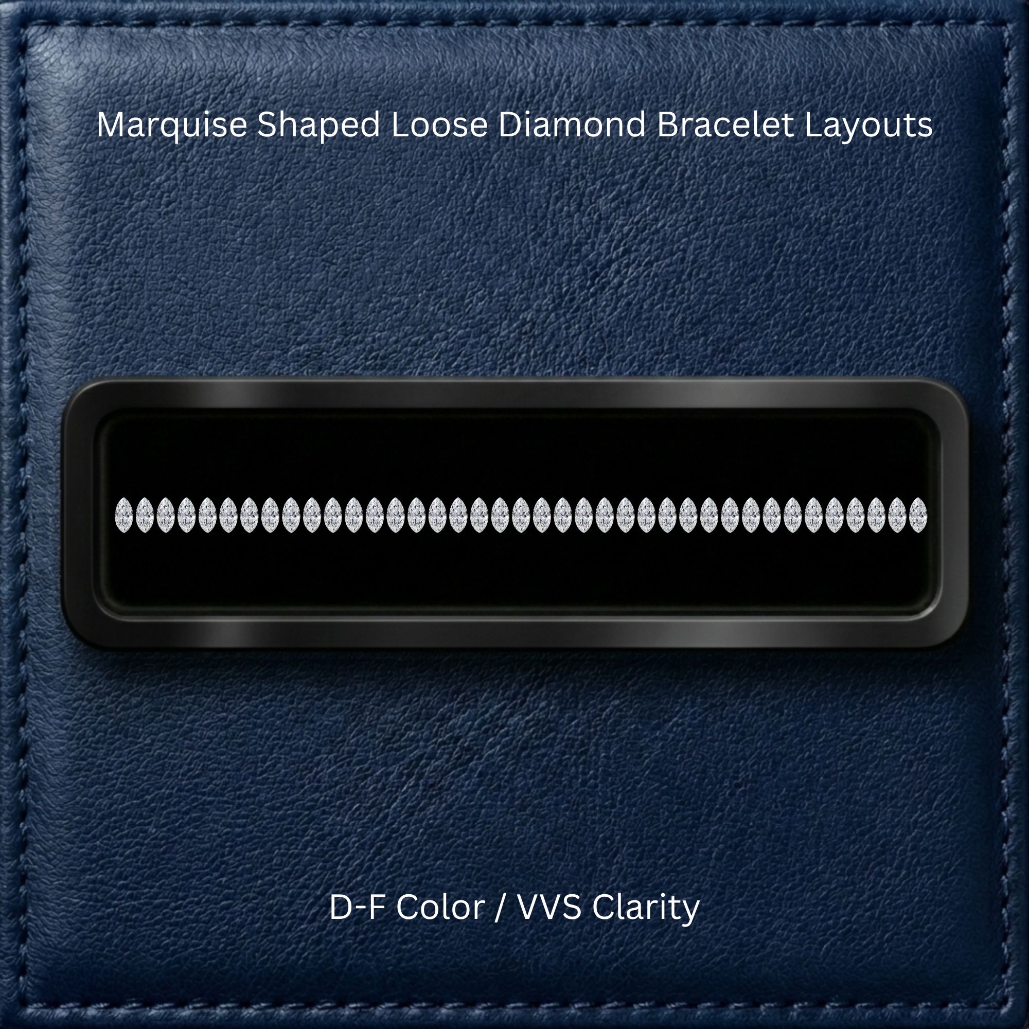 MARQUISE Loose Diamond Bracelet Layout