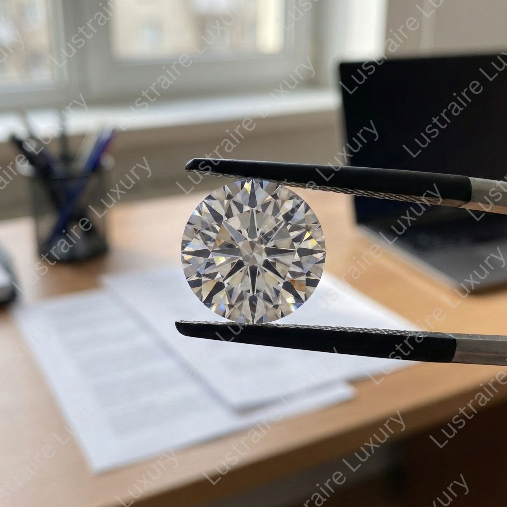 Round Cut Lab Grown Diamond, IGI Certified Loose Stone (0.50-5 Ct D-E VVS-VS)